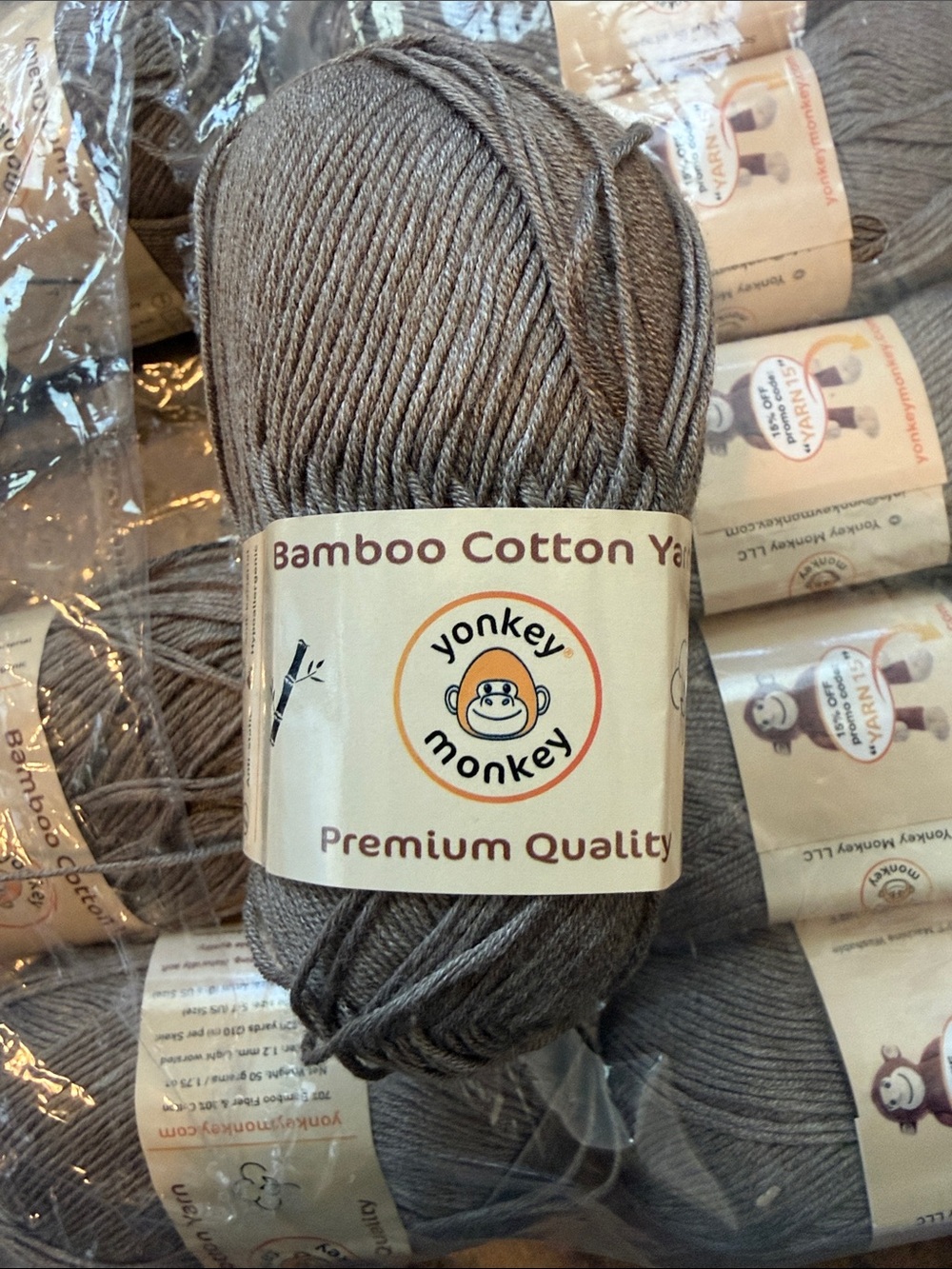Yonkey Monkey Bamboo Cotton Yarn 9 Pack bundle - Picture 3 of 8